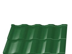 Металлочерепица Геркулес Элит, полиэстер, RAL6002 Зеленый Лист, 0.45 мм, 2 волны, ЦМ
