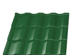 Металлочерепица Геркулес Элит, полиэстер, RAL6002 Зеленый Лист, 0.45 мм, 3 волны, ЦМ