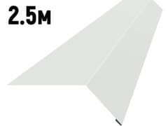 Карнизная планка 10х7 см, RAL 9003 Сигнально-белый, 1.25 м, ЦМ