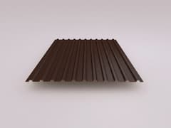 Профнастил НС10, толщина 0,5 мм, RAL 8017 Шоколад, Стальной бархат (RooftopMatte), ЦМ